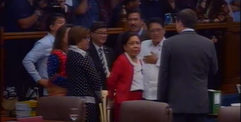 WATCH: De Lima, Aguirre talk face to face on Senate floor