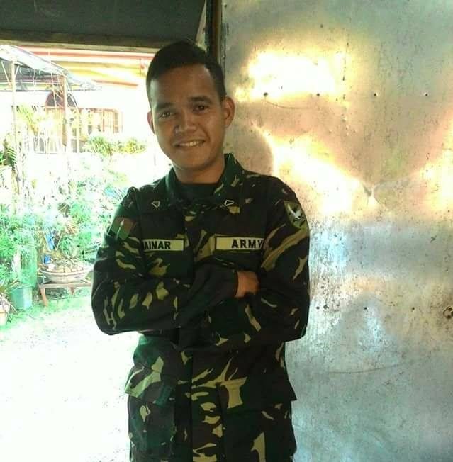 READY TO SERVE. Private First Class Arvin Mainar.  Photo from Facebook courtesy of the Mainar family 