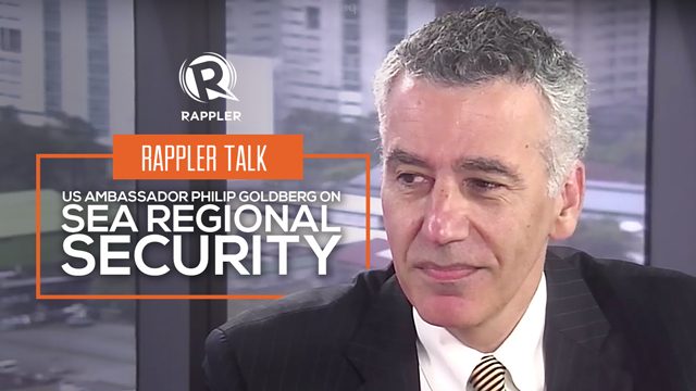 Rappler Talk: US Ambassador Philip Goldberg on SEA Regional Security