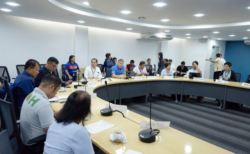  RESPONSE CLUSTER. DSWD, which is the lead agency for response efforts, will convene the NDRRMC's response cluster for Tropical Storm Urduja on Friday, December 15, 2017 at 7pm. File photo by the Office of Civil Defense 