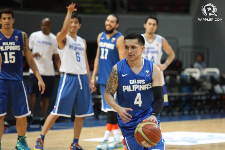Jimmy Alapag is one of the shortest players on the team but one of its bravest leaders. Photo by Josh Albelda