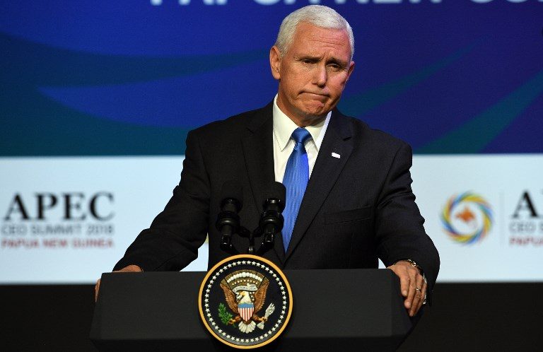 Pence says U.S. to partner in Papua New Guinea military base