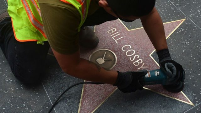 Bill Cosby’s Hollywood star vandalized amid new Playboy claims