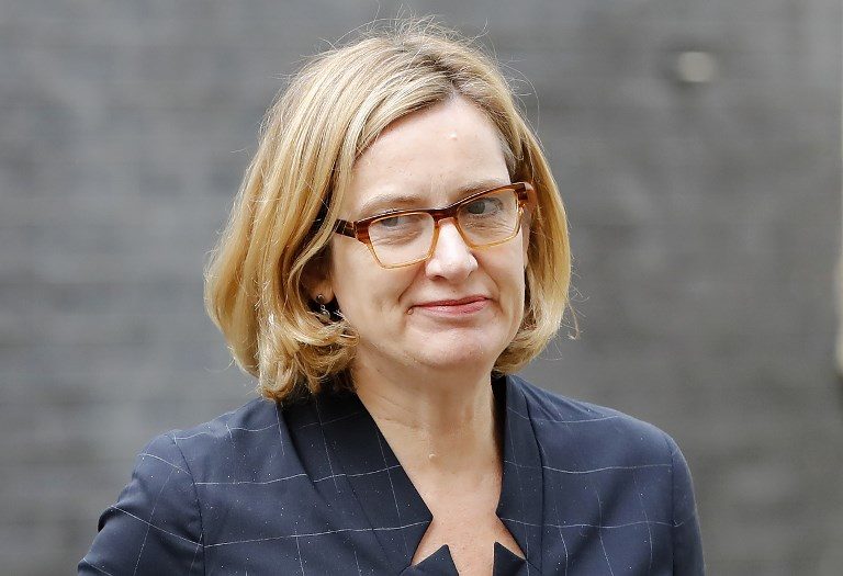 UK interior minister Amber Rudd resigns in blow to Prime Minister May