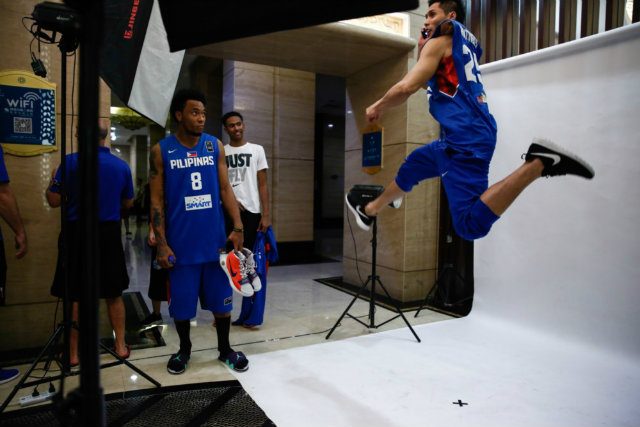 IN PHOTOS: Gilas Pilipinas in wacky mood at FIBA photo shoot