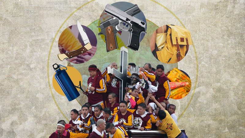 LIST: Banned items, activities during Nazareno 2019