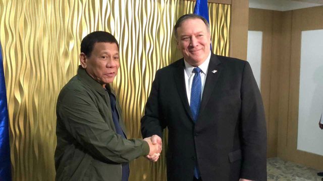 Duterte meets U.S. Secretary of State Pompeo