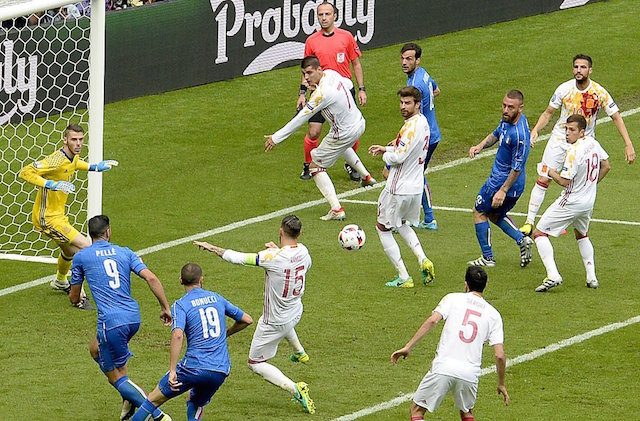 Kalahkan Spanyol 2-0, Italia melaju ke perempatfinal Euro 2016
