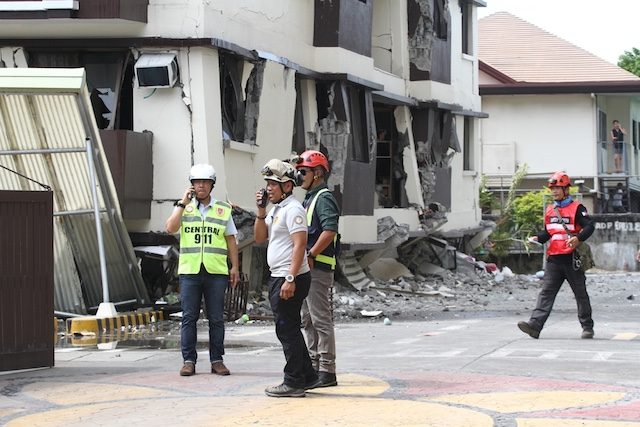 LOOK: Davao City condo damaged by strong earthquake