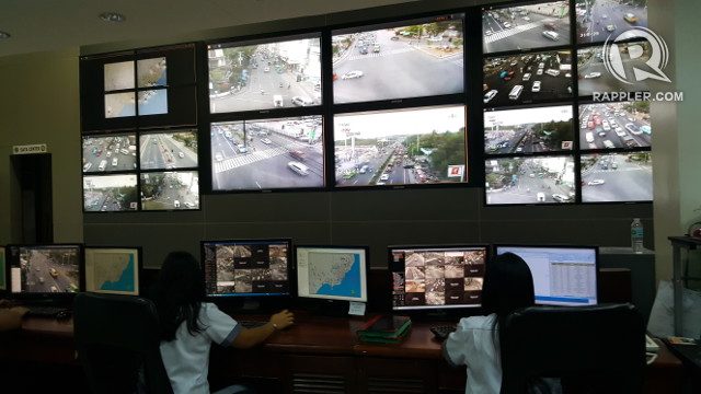 CCTV SYSTEM. This CCTV system monitors traffic in Davao City, another (not shown) monitors crucial areas like sea ports, airports, and crowded parts of the metro. Photo by Pia Ranada/Rappler 