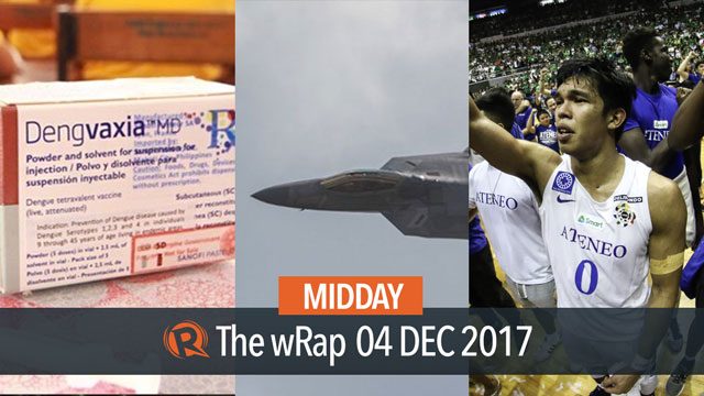 Dengvaxia probe, US-SoKor joint military drill, Ateneo Blue Eagles | Midday wRap