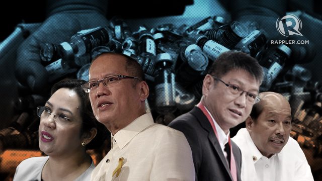 Aquino, Garin, Abad, Ochoa face raps over dengue vaccine