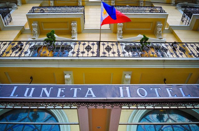 LUNETA LUXE. Luneta Hotel has been salvaged from abandonment and transformed into a boutique hotel for the present generation to enjoy. Photo from the Luneta Hotel website 