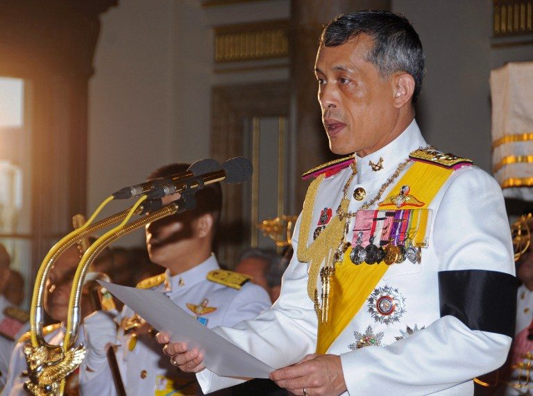 Thai PM says crown prince seeks delay in proclaiming him king