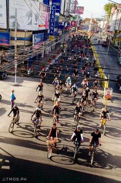 NO TO OUTDATED LAWS. Cyclists in Iloilo City join a protest. Photo by Eric Barbosa Jr. 