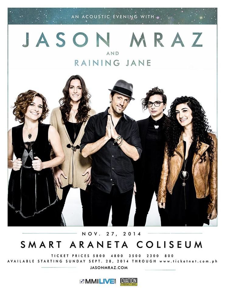 Jason Mraz to return to Manila for 2014 concert