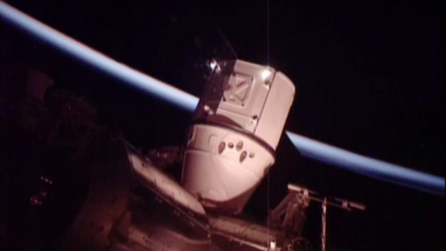 SpaceX cargo ship arrives at space station