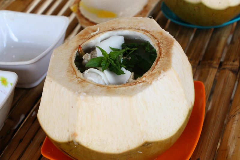 BINAKOL SA BUKO. Savory chicken soup with coconut meat and juice. Photo by Rey Anthony Villaverde/Palaro Mover Region 9 