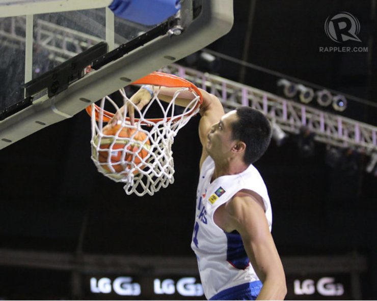 HIGH-FLYER. Athletic big man Japeth Aguilar should match-up well against Senegal's bigs. Photo by Mark Cristino/Rappler