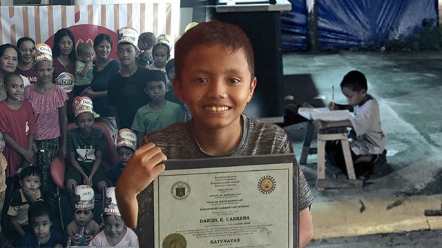 Daniel Cabrera, boy in viral FB post, graduates from Cebu grade school