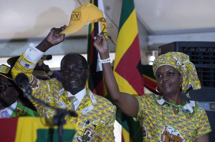 Zimbabwe ruling party puts Mugabe’s wife on path to power