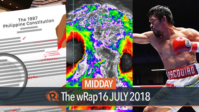 Charter change, Tropical Depression Henry, sports news | Midday wRap
