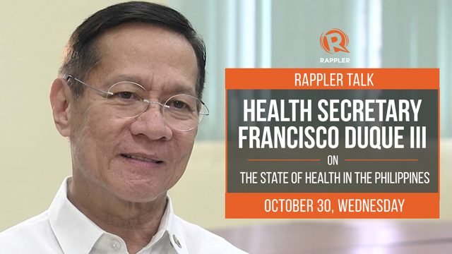 Rappler Talk: Francisco Duque III on the state of health in the Philippines