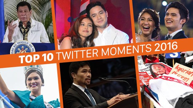Top 10 moments on Twitter in 2016 for the Philippines