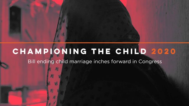 WATCH: Bill ending child marriage inches forward in Congress