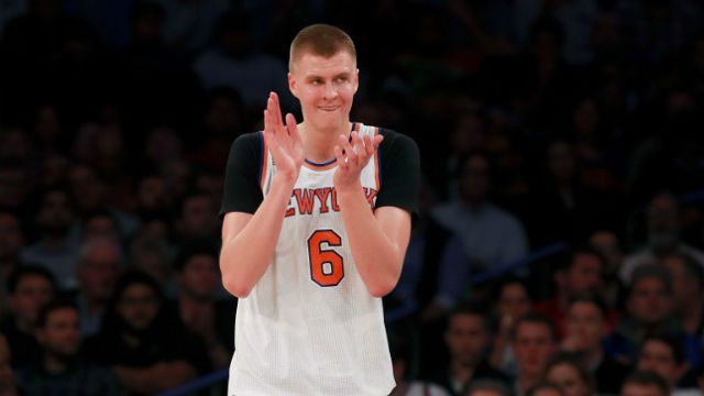 Porzingis erupts as Knicks outgun Pistons