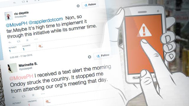 Netizens speak up about the free mobile disaster alerts law