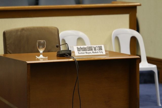 Binay skips Senate Blue Ribbon hearing 