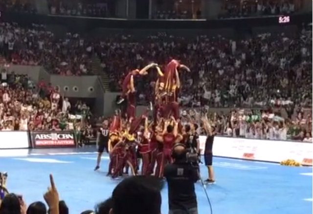 IN VINES: UP Pep Squad at 2015 UAAP Cheerdance