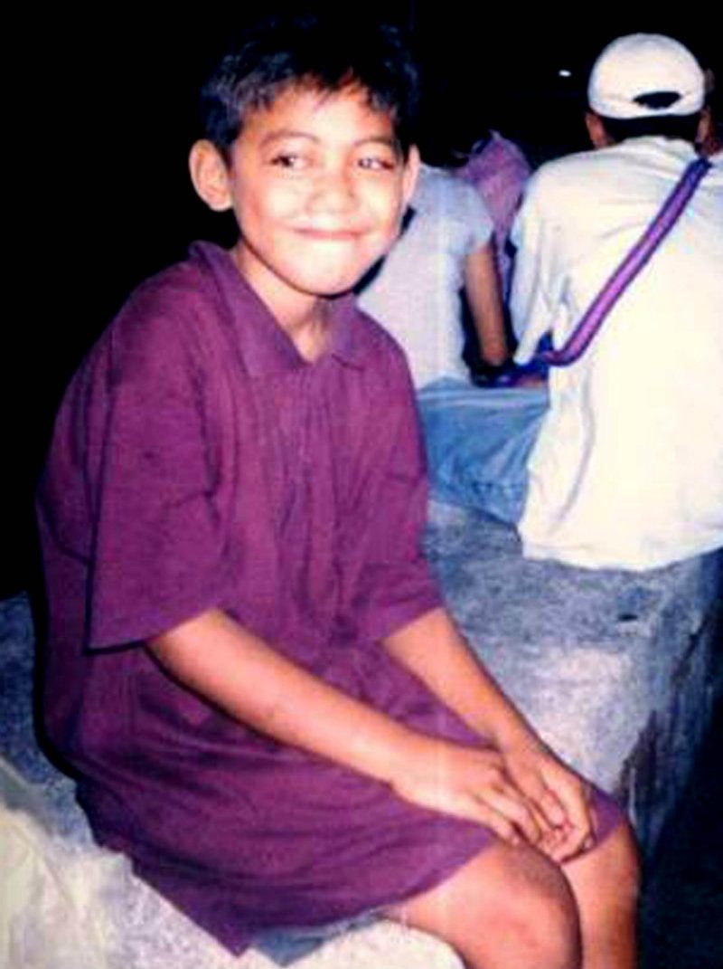 Florante Talampas' photo as a street child in Plaza Divisoria, Cagayan de Oro City.   