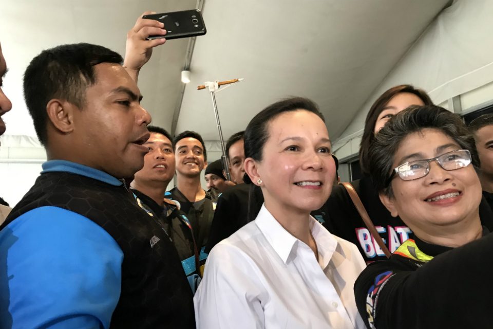 At Angkas event, Grace Poe promises to fast-track legalizing motorcycle taxis