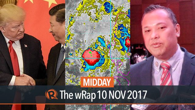 Tropical Cyclone Salome, Duterte appoints Aranas to GSIS, Trump praises Xi | Midday wRap