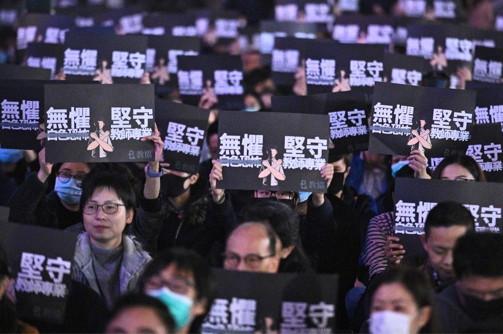 Hong Kong teachers living in fear over protest support
