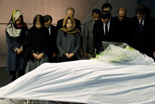 Body of slain doctor arrives in Japan after Afghan shooting