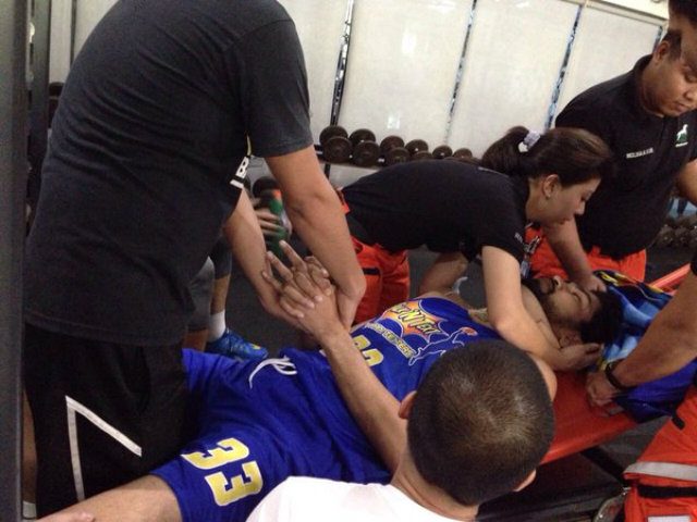 Ranidel De Ocampo injures back in weight-lifting session