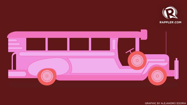 Valentine launch: Pink jeepneys for women, kids, PWDs