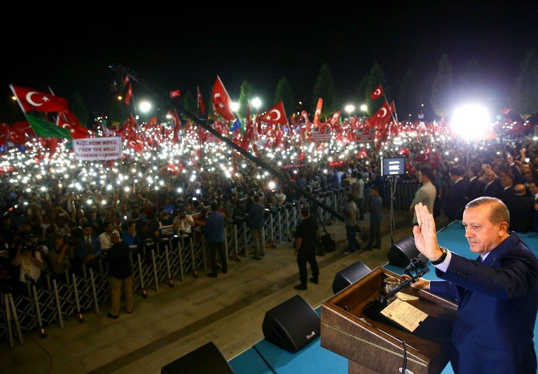 Erdogan approval rating soars after coup bid – poll