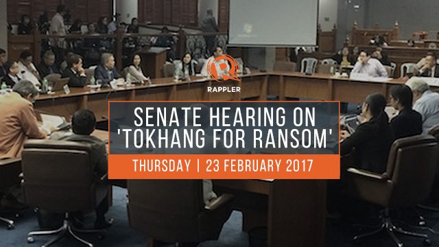 LIVE: Senate hearing on ‘tokhang for ransom’