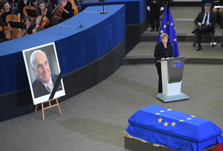 Europe pays tribute to Helmut Kohl, ‘a giant’ of post-war history
