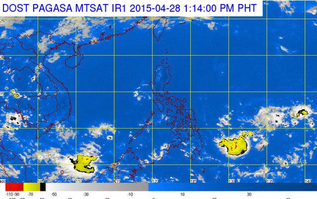 Low pressure area spotted off Surigao del Norte