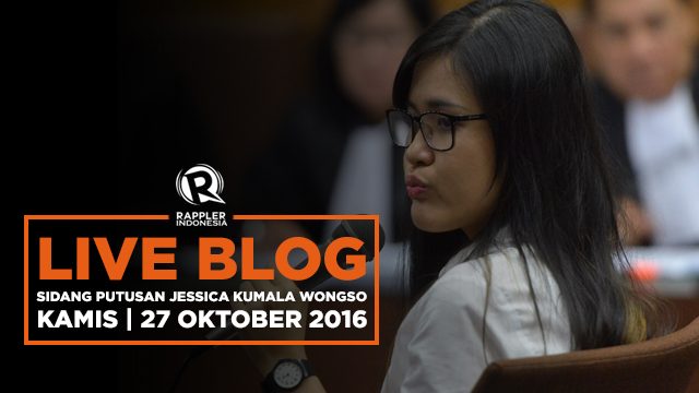 LIVE BLOG: Sidang putusan Jessica Kumala Wongso
