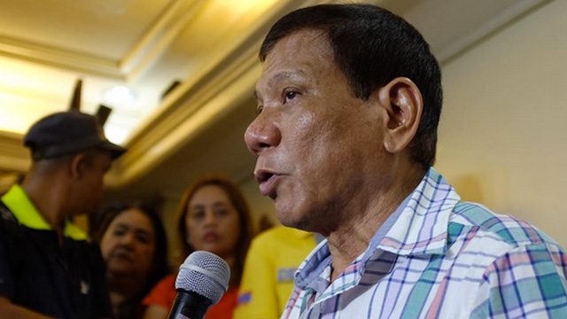 Duterte: ‘I am not running for president’