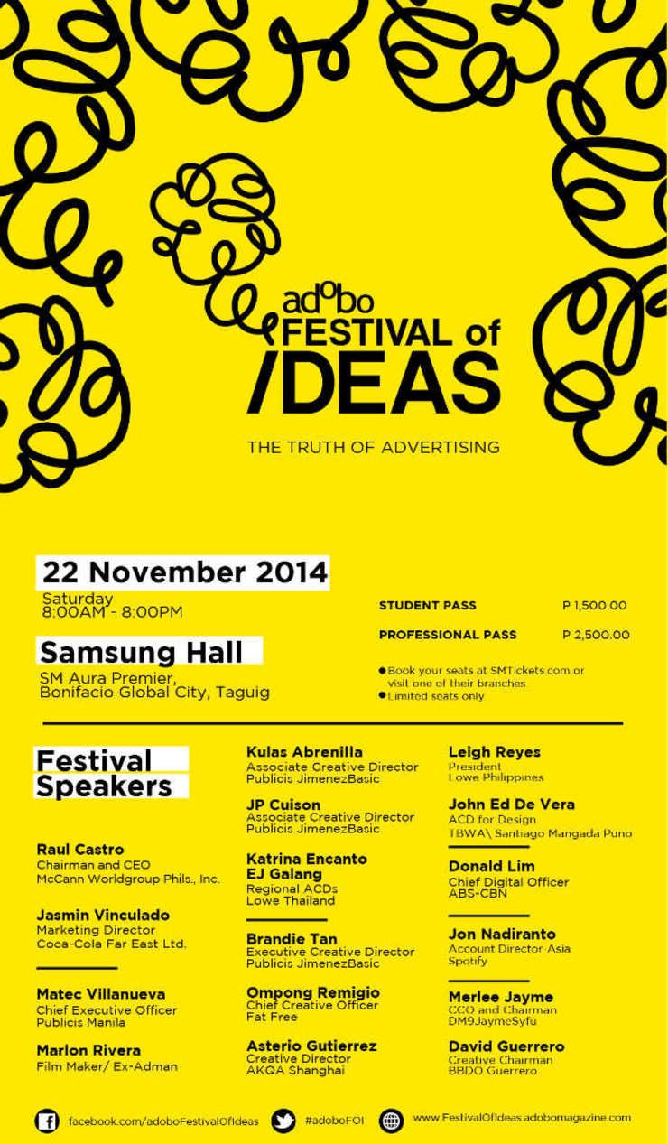 The 1st adobo Festival Of Ideas: The truth about advertising