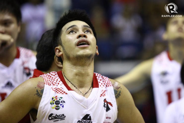 UE's Roi Sumang is overcome by emotion after losing to National University. Photo by Josh Albelda