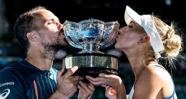 Brazil’s Soares wins two Grand Slam titles on same day