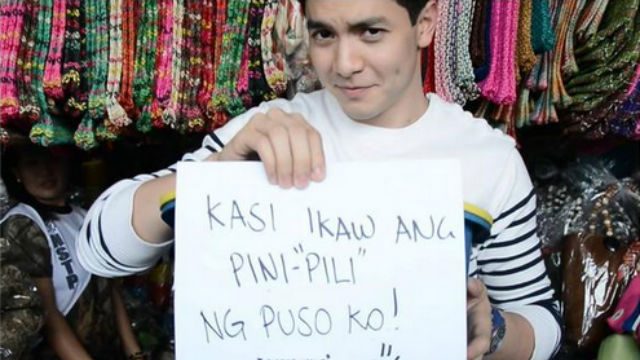 CHALLENGE ACCOMPLISHED. Alden manages to complete Lola Nidora's second challenge just so he can be with Yaya Dub. Screengrab from Twitter/EatBulaga 
